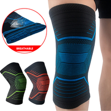Protetor de joelho esportivo ere, suporte tridimensional, patela, protetor de joelho, tricô, antiderrapante, basquete, joelheiras, faixa de proteção 2024 - compre barato