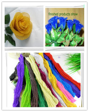 Meia-estojo com 16 cores selecionadas, acessórios de flores metálicas/flores de seda metálica artesanato/acessórios de flores diy, 30 tamanhos, frete grátis 2024 - compre barato