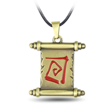 Julie 2020 Hot Game Dota 2 Jewelry Accessories Town Portal Scroll Pendant Necklace for men women Christmas Gift YS10825 2024 - buy cheap