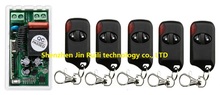 AC220V 10A 1CH Wireless Switch Controle Remoto Sistema 1 * Receptor + 5 * Transmissores para Aparelhos Portão do olho de gato Porta da garagem JRL-23