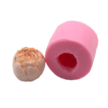3d rosa flor artesanal sabão moldes de sal esculpida vela molde de silicone bolo decoração de cozimento fondant chocolate doces moldes de argila 2024 - compre barato