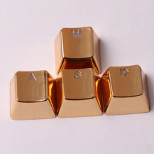 Metal Keycaps Backlit Golden/Silver WASD Keyset OEM Profile Cherry MX Key Caps For MX Switches Mechanical Gaming Keyboards 2024 - buy cheap