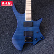 2017 New Headless Arfit boden OS6 Matt Blue Color China Facotory Wholesale OEM Electric Guitarras Freeshipping China Guitare 2024 - buy cheap