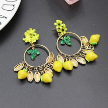 Pendientes de moda retro de bola para mujer, aretes grandes de sección pasarela, aretes de círculo barroco, temperamento retro, 436 2024 - compra barato