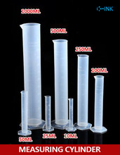 7 pçs/set, cilindros de medição plásticos de tamanho diferente, cilindro de laboratório para laboratório de química 2024 - compre barato