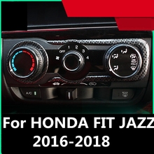 For HONDA FIT JAZZ 2016-2018 ABS Chrome Air Conditioning Button Knob Ring Cover matte Interior decoration Auto Accessories 2024 - buy cheap