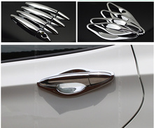 FUNDUOO For Hyundai Verna 2010 2011 2012 2013  New Chrome Car Door Handle Cover + Cup Bowl Trim Sticker Free Shipping 2024 - buy cheap