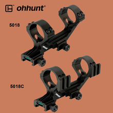 Ohhunt-soporte para mira de caza, 25,4mm a 30mm, anillos de compensación bidireccional, Picatinny Riel, soporte inferior, nivel de burbuja para Rifle 2024 - compra barato