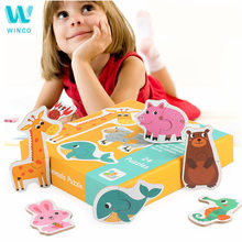 WINCO детские большие игры-головоломки для раннего обучения, детские первые головоломки, игрушки для детей, обучающие игрушки 2024 - купить недорого