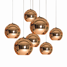 Nordic electroplating Glass Ball Balcony Pendant Lamp Bedroom Pendant Light Dining Room Restaurant Pendant Lighting fixture 2024 - buy cheap