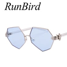 Runbird Irregular New Women Hand Sunglasses Vintage Pearl Cat Eye Sun Glasses Metal Eyeglasses Mirror Shades Sexy Sunnies 752R 2024 - buy cheap