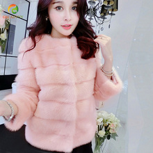 New Arrival 2018 Fashion Women Fur Coat High-Quality Faux Mink Fur Coat Female Winter Warm Thick Jacket Outerwear Female 2024 - buy cheap