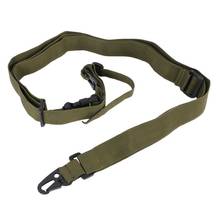 1pcs Rifle Sling Adjustable Durable Tactical Bungee Sling Swivels Airsoft Hunting Gun Strap New Arrival 2024 - buy cheap