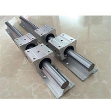 Peças para máquina de rolamento linear sbr16/sbr12/sbr20 + 4 peças, bloco para trilho cnc 2024 - compre barato
