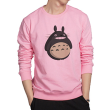 Hot sale funny Totoro hoodies hot sale japanese streetwear harajuku lovely cute hoodie men soft cotton sweatshirt casual clothes 2024 - buy cheap