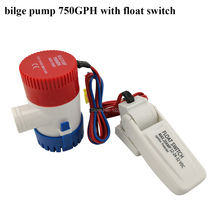 Bomba de achique DC 12V/24V 750GPH, bomba de agua de barco sumergible, bomba eléctrica para barcos bomba de achique 12v con interruptor de flotador 2024 - compra barato