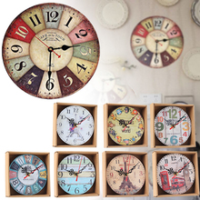 12cm Retro Wall Clock Quartz Clock Mute Living Room Hanging Decor Ornaments Wall Decoration Hanging Clock Home Decor Living Room 2024 - buy cheap