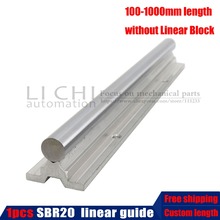 Free shipping 1pcs SBR20UU SBR20 20mm Linear guide Motion Slide Guide Rail without sbr20uu Ball Bearing Block CNC Router 2024 - buy cheap