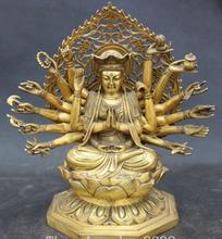 11 "Тибетский буддизм Lotus Seat 18 Hands Maha Cundi Статуя Матери Будды 2024 - купить недорого