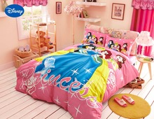 Disney dos desenhos animados princesa impresso consolador jogo de cama para o quarto da menina decoração colcha algodão capas edredão único gêmeo rainha 2024 - compre barato