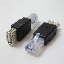 2 шт. USB к RJ45 гнезду A к Ethernet Интернет RJ45 коннектор адаптер XJ66 2024 - купить недорого