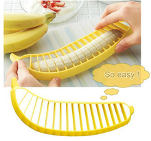 creative Plastic Banana Slicer Cutter Fruit Vegetable Tool Salad Maker Cooking Tools practica Slicer Cutterl Kitchen Gadgets 2024 - buy cheap