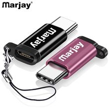 Marjay-Adaptador USB tipo C macho a Micro USB hembra, compatible con OTG, para Xiaomi 4C /LeTV /Huawei /HTC Oneplus LG Tablet 2024 - compra barato