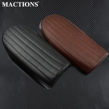 Motorcycle Cafe Racer Seat Vertical stripes Seats Black/Brown For Honda CB350 CL350 CB400 CB500 CB550 CB750 2024 - buy cheap