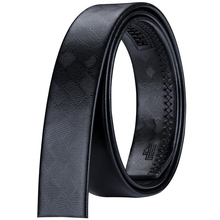 Hi-Tie-Cinturón de cuero sin hebilla para hombre, 3,5 cm de ancho, cinturón de cuero genuino de negocios sin hebilla, cinturones automáticos para el cuerpo 2024 - compra barato