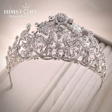 Himstory Large European Vintage Princess Bridal Tiaras Crowns Crystal Rhinestone Queen Pageant Headband Bride Hair Accessories 2024 - buy cheap