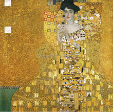 Superb Skilled Painter Team 100%Hand-painted Reproduction Gustav Klimt Portrait of Adele Bloch-Bauer Oil Painting On Canvas 2024 - buy cheap