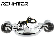 REWMTER Chrome Motorcycle Smoke Rear LED Brake Light Turn Signal Bar For Harley Touring Street Road Glide 2024 - buy cheap