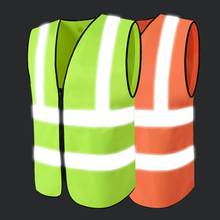Safety Vest High Visibility Reflective Security Jacket Outdoor Workplace Road Working Waistcoat Cycling Uniforms Sportswear 2024 - buy cheap