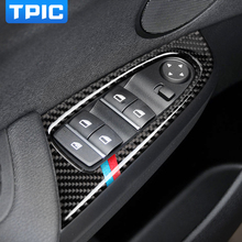 TPIC 4Pcs/set Carbon Fiber Car Window Lift Switch Button Frame Cover Trim For BMW X3 F25 X4 F26 2011-2017 Accessories 2024 - buy cheap