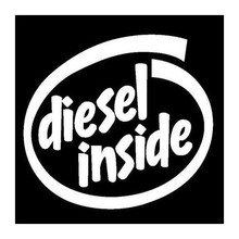 Diesel Inside White Fuel Lid Car Sticker Decal Waterproof Sticker Art Bumper Car Window Decor Pattern New T098 2024 - buy cheap