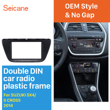 Seicane Double Din Car Radio Fascia DVD Player Frame Trim Kit for Suzuki SX4 S Cross Auto Stereo Panel in Dash Cover Bezel 2024 - buy cheap