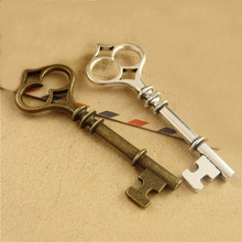 40 PCS 60*21mm Vintage Style Metal Alloy Antique Bronze Plated Key Pendant Charms For Jewelry Making 2024 - buy cheap