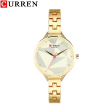 Marca de topo Mulheres Curren Banda de Aço Inoxidável Relógio de Ouro De Luxo de marcação de Cristal Senhoras Da Moda Relógios De Quartzo Feminino montre femme 2024 - compre barato