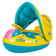 Boia de natação para crianças, anel inflável de cisne para piscina, brinquedo aquático divertido para crianças 2024 - compre barato