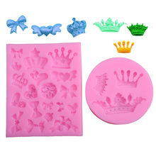 1 Pcs Crown Shape Silicone Mold Cake Chocolate Kitchen Baking Mould Dining Bar Fondant Cake Decorating Tools Molds 2024 - buy cheap