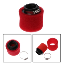 Black /Red Motorcycle Double Sponge Air Filter Cleaner Straight Neck 35/38/40/42/45/48mm 2024 - buy cheap