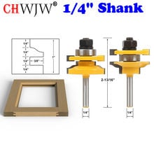 Rail and Stile Router Bits - 2 Bit Standard Ogee - 1/4" Shank door knife Woodworking cutter Tenon Cutter for Woodworking Tools 2024 - buy cheap