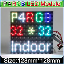 Smd 3 em 1 módulo de led colorido p4, módulo de exibição led hd rgb, 128mm * 128mm, 1/16 scan, 32*32 pixel, 2024 - compre barato