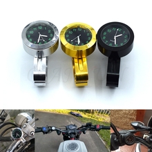 Accesorio Universal para motocicleta de 7/8 pulgadas, montaje de manillar, reloj negro/dorado/plateado para BMW F800S, F800ST, F800GS, F650GS, F800R, F700G 2024 - compra barato