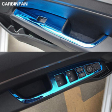 Reposabrazos Interior de puerta de coche, elevador de ventana, cubierta de botón de interruptor, embellecedor, estilismo para Hyundai Elantra Avante AD 2016 2017 2024 - compra barato