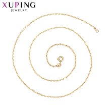 Xuping elegantes joias para mulheres, de natal, presentes de alta qualidade, amarelo claro, colar banhado a ouro 45429 2024 - compre barato