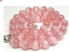Charm AAA + + 10mm Mexican Rose Opal Round Beads Necklace Handmade Rope Chain Beads Jewelry Natural Stone 2024 - buy cheap
