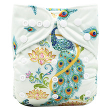 [Cute Green]Baby Pocket Cloth Diapers Position Digital Print PUL Reusable Baby Nappies Washable Nappy Pant Infant Cloth Diaper 2024 - buy cheap