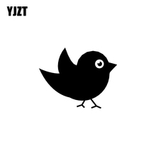 Yjzt 15.5cm * 12cm dos desenhos animados engraçado animal pássaro vinil carro-estilo etiqueta do carro decalque preto/prata acessórios C11-1026 2024 - compre barato