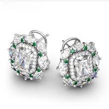 Fashion Silver color Crystal AAA Zircon Drop Earrings Wedding Earrings for Women Jewelry Gifts  Y-20 2024 - buy cheap